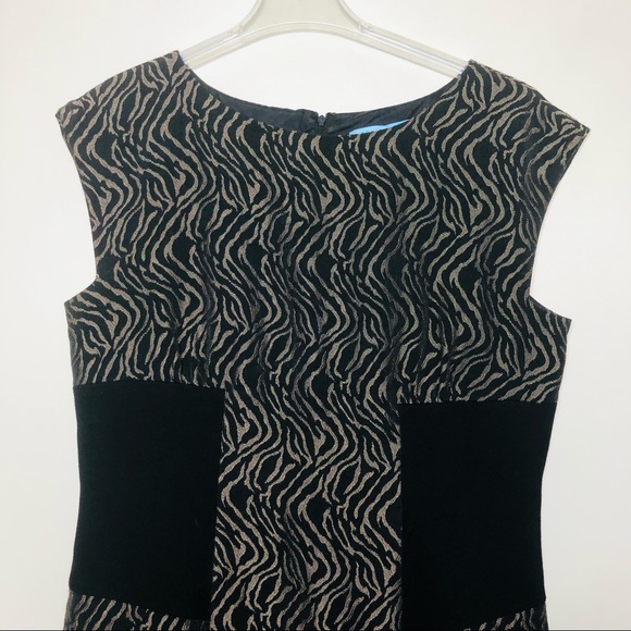 Antonio Melani Animal Print Sleeveless Dress SZ 14 - Picture 2 of 12